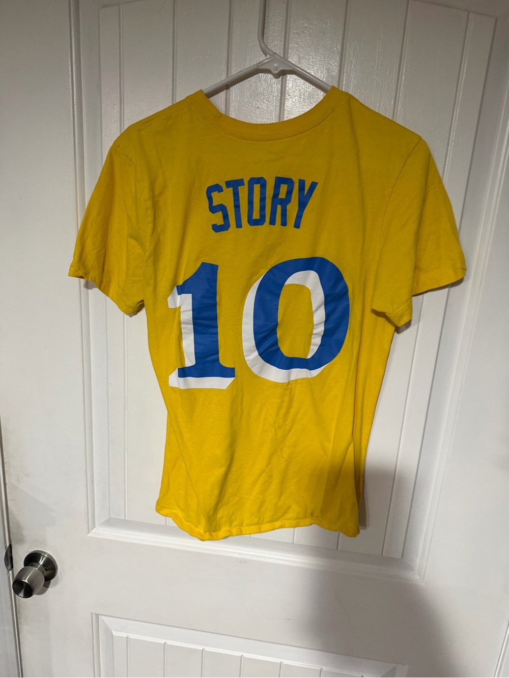 Nike Yellow Trevor Story City Connect Red Sox Jersey